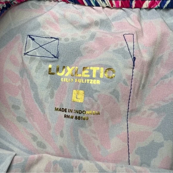 Lilly Pulitzer UPF 50+ Luxletic 4" Backcourt Short size L - Picture 4 of 5